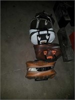 4 vintage bowling balks,bags, & shoes