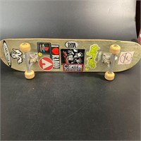 Vintage 1990s Skate Board w/ Retro Stickers