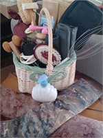 Basket of massage  and self care items