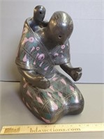 Mexican Pottery Mother & Child Sculpture