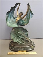 Louis Icart Signed Bronze on Marble Base