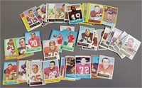 Lot of 80+ 1960's Football Cards