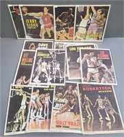 Near Set of 17 1970 Topps Basketball Posters
