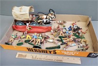 Vintage Cowboy & Indians Toy Figures