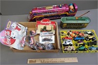 Tin Trains & Toy Cars Lot