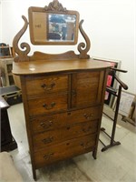 vintage chest of drawers with mirror