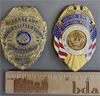 2 Badges Capitol Police, PG Corrections