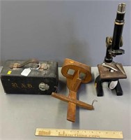 Antique Microscope, Stereoviewer, Vibroplex