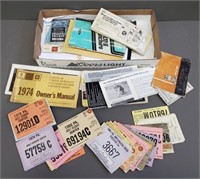 Vintage Ephemera Hunt Licenses & More