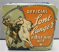 Vintage Lone Ranger First Aid Kit Tin Box