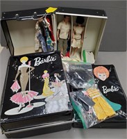 Vintage Barbie Cases w/ Dolls & Accessories
