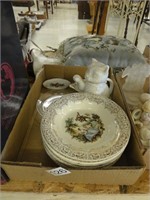 decorative plates, cat teapot