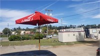 Outdoor Coca Cola Red Umbrella