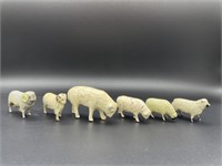 6 - lead sheep figures