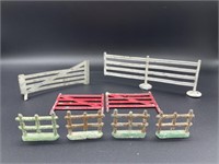8 - pieces of lead/metal fencing