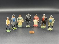 7 - lead figures with movable arm