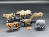 7 - lead animal figures