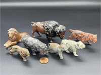 7 - lead animal figures