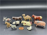 10 - lead animal figures