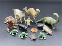 12 - lead animal figures