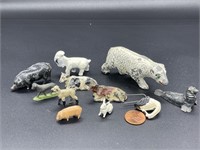 11 - lead animal figures