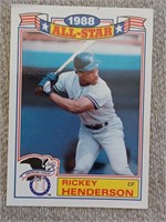 1988 Rickey Henderson All Stars baseball card
