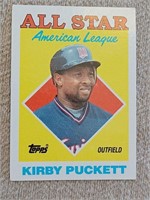 Topps1986 Kirby Puckett AllStar game baseball card