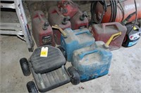 Garden Buggy and Plastic Gas Cans