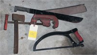 Corn Knife, Pipe Cutter, and Hack Saw