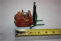 Cast iron dinky toy forklift (works)