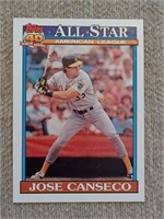Topps 40 1991 AllStar Jose Canseco baseball card