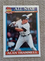 Topps 40,1991 AllStar Allen Trammell baseball card