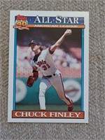 Topps 40 1991 AllStar Chuck Finley baseball card