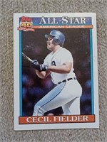 Topps 40, 1991 AllStar Cecil Fielder baseball card