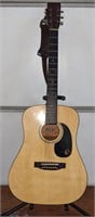 Vtg Kay K428 Acoustic Guitar w/ Epiphone Hard