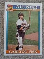 Topps 40, 1991 AllStar Carlton Fisk baseball card