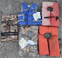 Lot Life Vests Adult Size Stearns Realtree Max-4