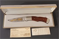 Buck Model 531 Knife Gold Etched White House 500