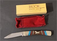 Buck Model 704 DY pocketknife Yellow Horse 5 1/2