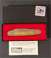 Utica Budwiser Promotion Knife in box