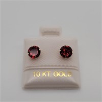 $200 10K  Garnet(2.1ct) Earrings