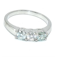 Silver Moissanite(1.05ct) Ring