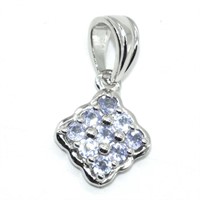 Silver Tanzanite(1.35ct) Pendant