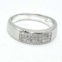 Silver Diamond(0.28ct) Ring