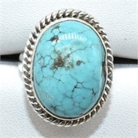 Silver Turquoise(11.7ct) Ring