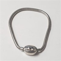 $150 Silver Pandora Style Aprx 6.5-7" , 8-10G Bra