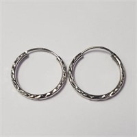 Silver Small Hoop Apx 20Mm Earrings