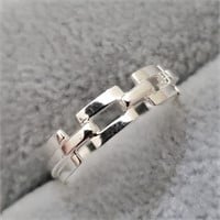 Silver Link  Ring