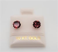 10K Garnet(2.5ct) Earrings