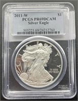 2011-W Silver Eagle, PCGS69 DCAM